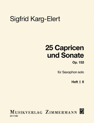 Book cover for 25 Caprices and Sonata