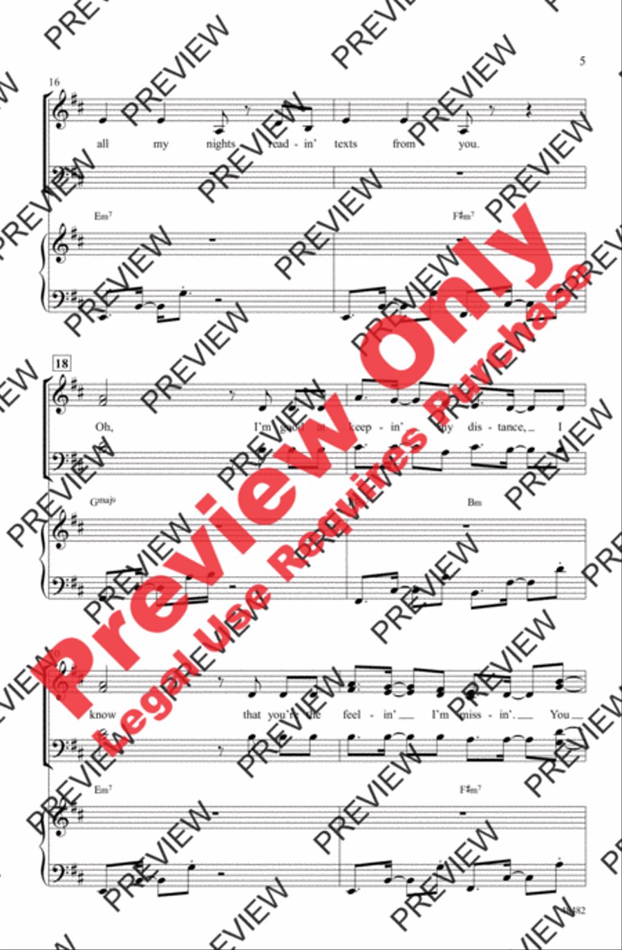 If I Can't Have You 4-Part scores gallery preview page 5