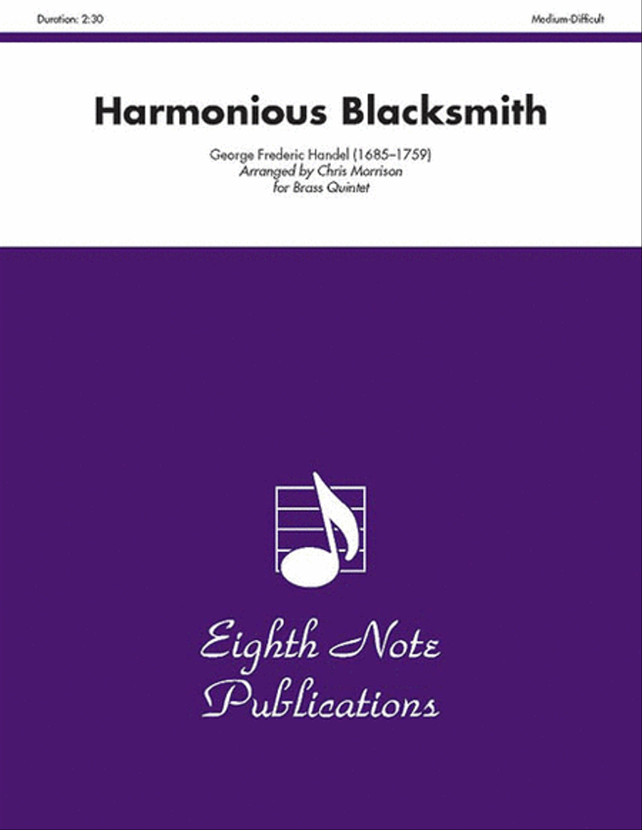 Harmonious Blacksmith Brass Quintet scores gallery preview page 1