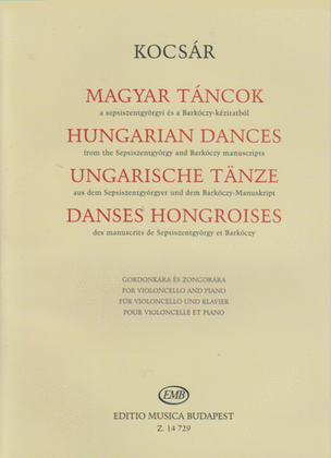 Ungarische Tänze aus dem Sepsiszentgyörgyer und de