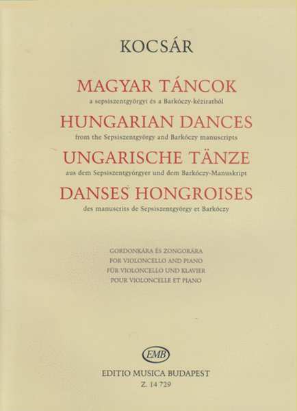 Ungarische Tänze aus dem Sepsiszentgyörgyer und de
