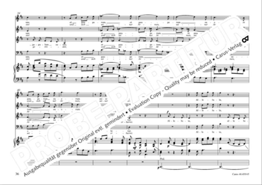 Oratorio de Noel (Weihnachtsoratorium) 4-Part scores gallery preview page 37