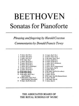 Book cover for Piano Sonata in B flat, Op. 22