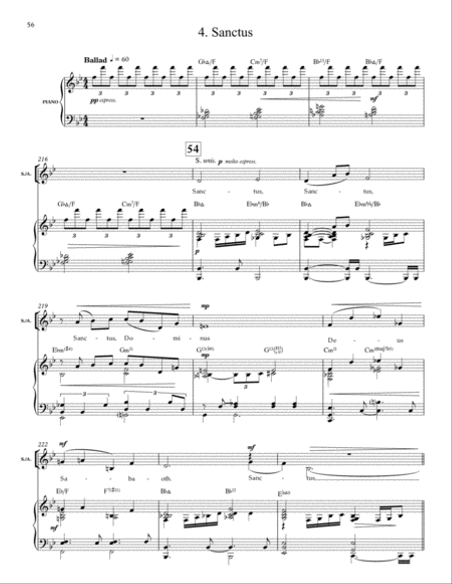 Mass in Blue Mass in Blue 4-Part scores gallery preview page 17