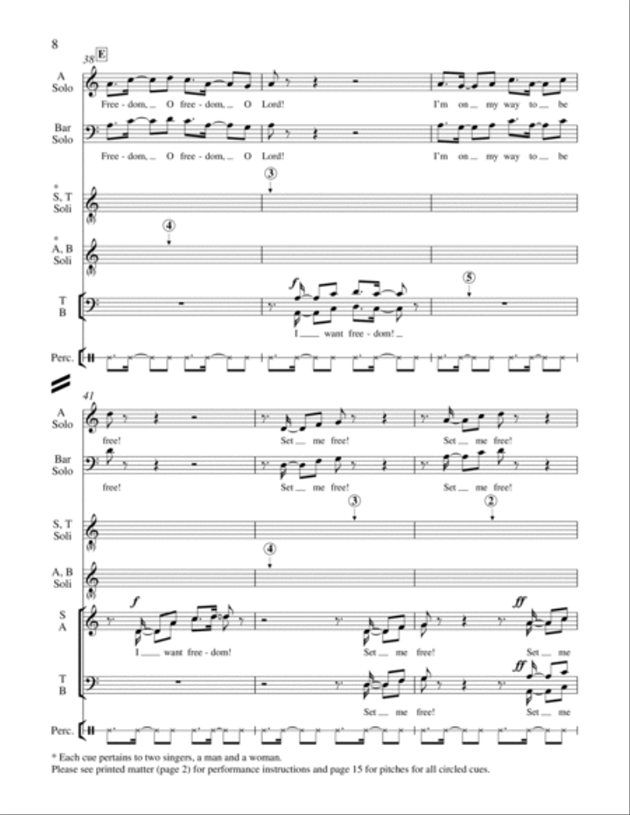 Freedom Song Freedom Song 4-Part scores gallery preview page 17