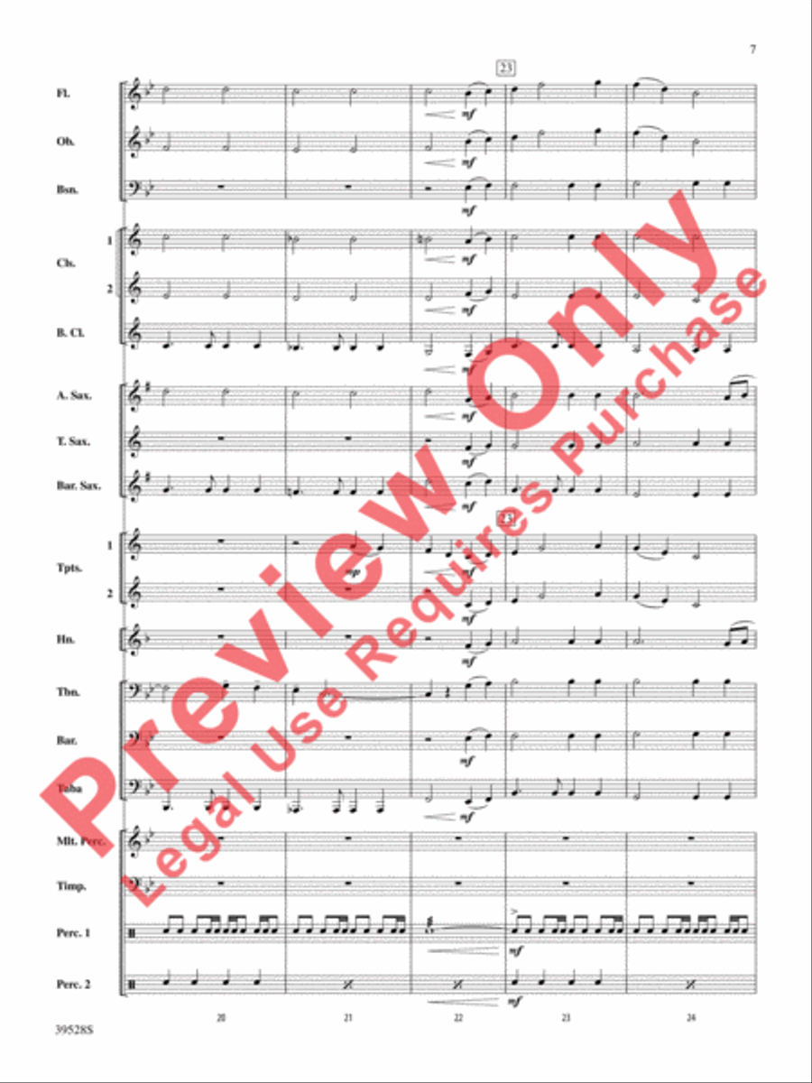 Blazing Bones of the West! Concert Band scores gallery preview page 8