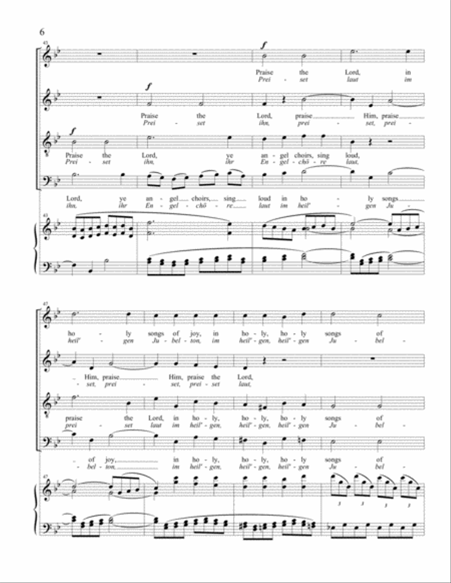 Worlds Sing (Hallelujah from the Mount of Olives - SATB) 4-Part scores gallery preview page 6
