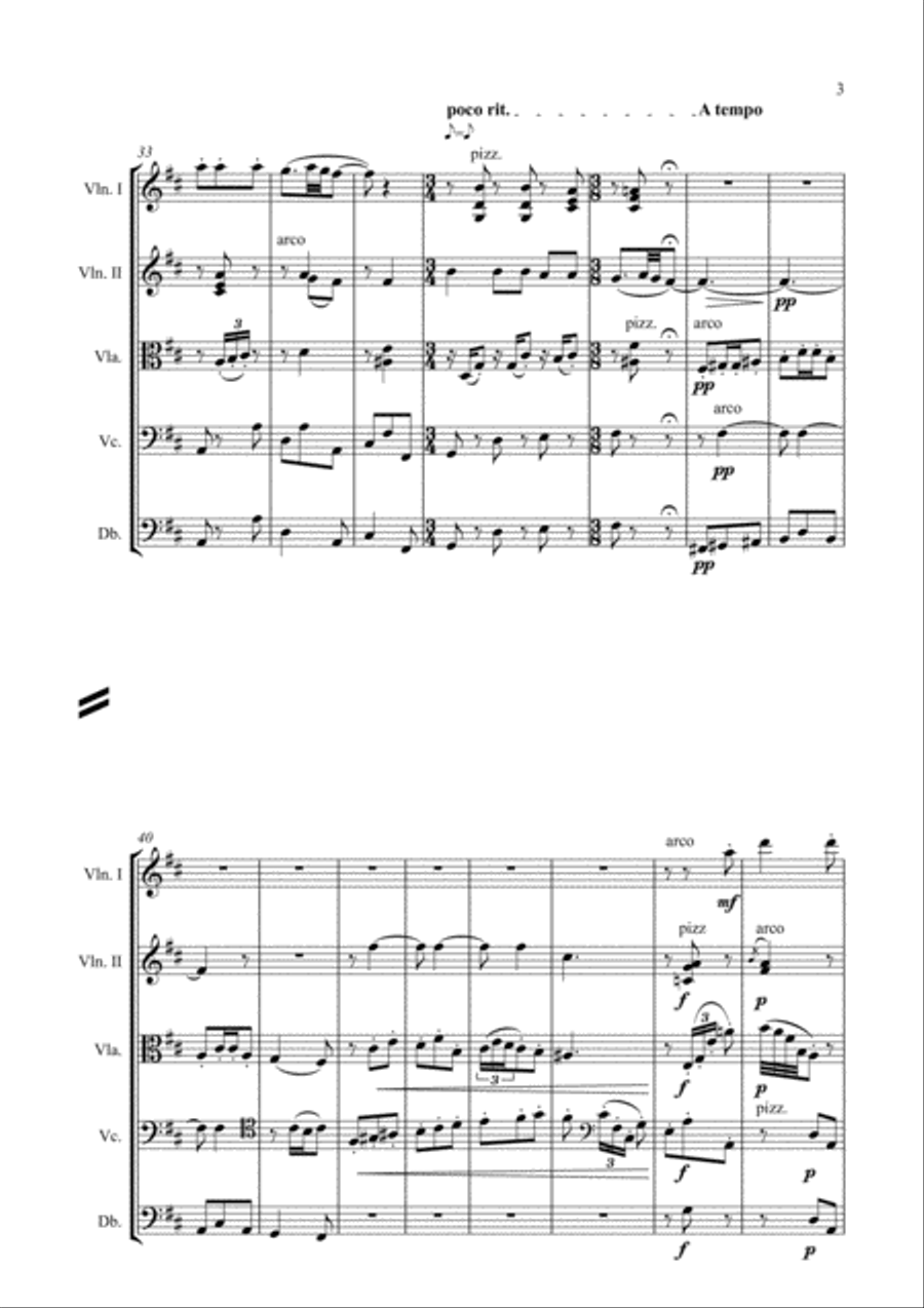 El paño moruno - arr. for string orchestra String Orchestra scores gallery preview page 3