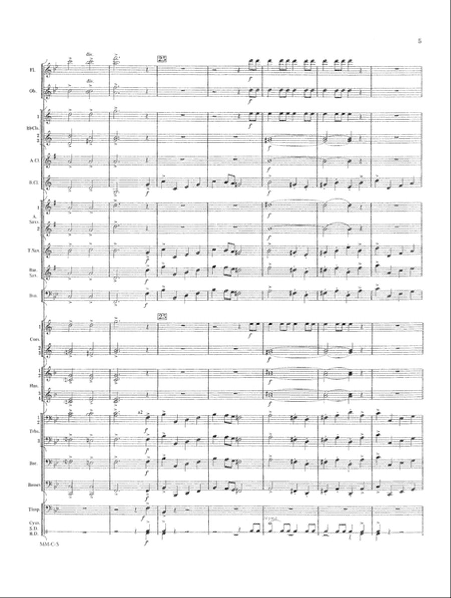 Marche Militaire Francaise Concert Band scores gallery preview page 5