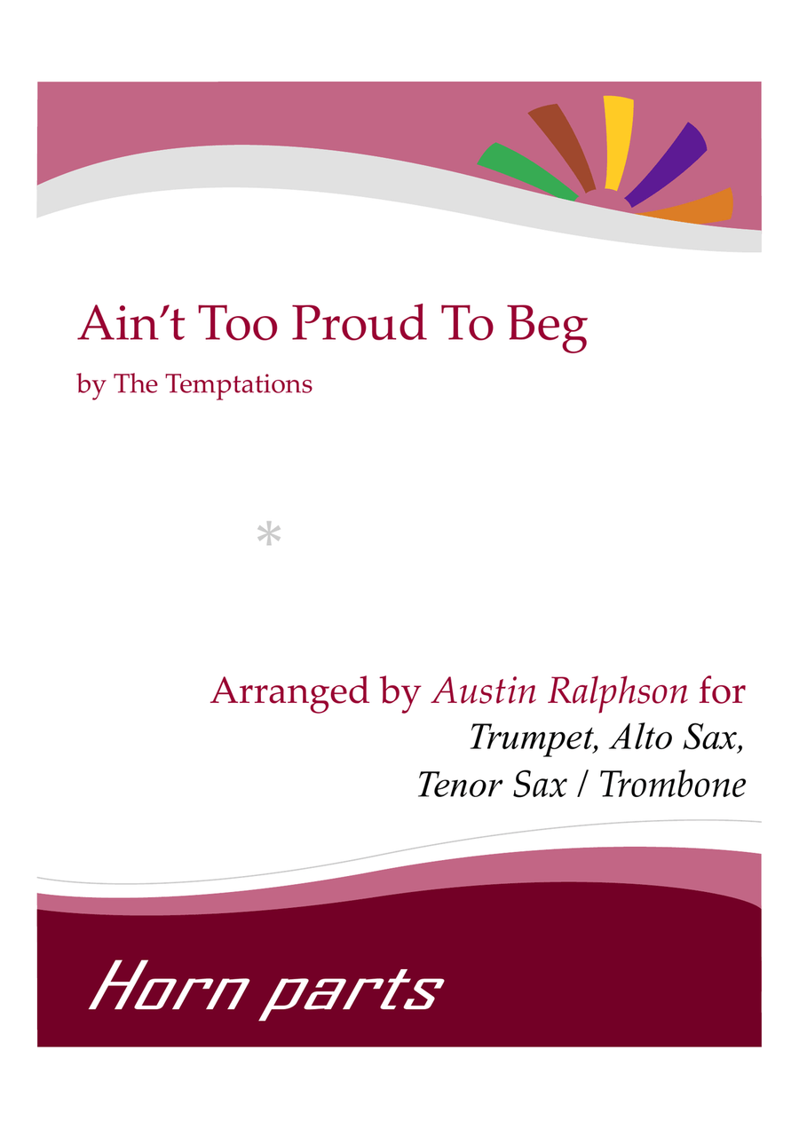 Ain't Too Proud To Beg Small Ensemble scores gallery preview page 1