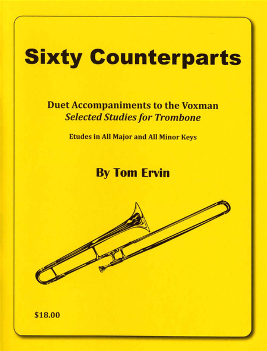 Book cover for Sixty Counterparts Voxman Trombone Duets