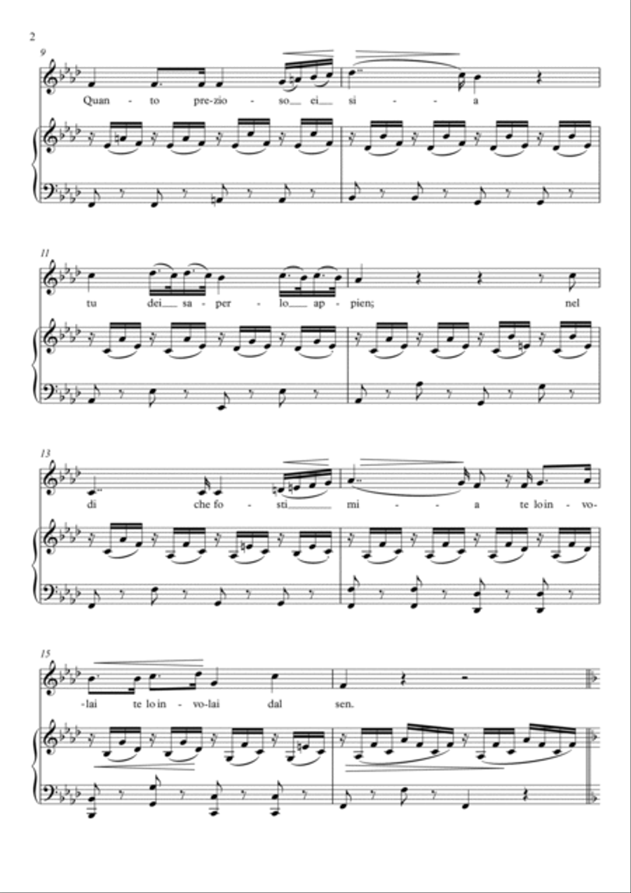Amore e morte (F Minor) Voice scores gallery preview page 3