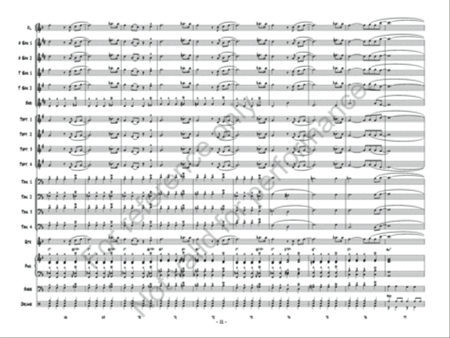 Blues March Jazz Ensemble scores gallery preview page 12