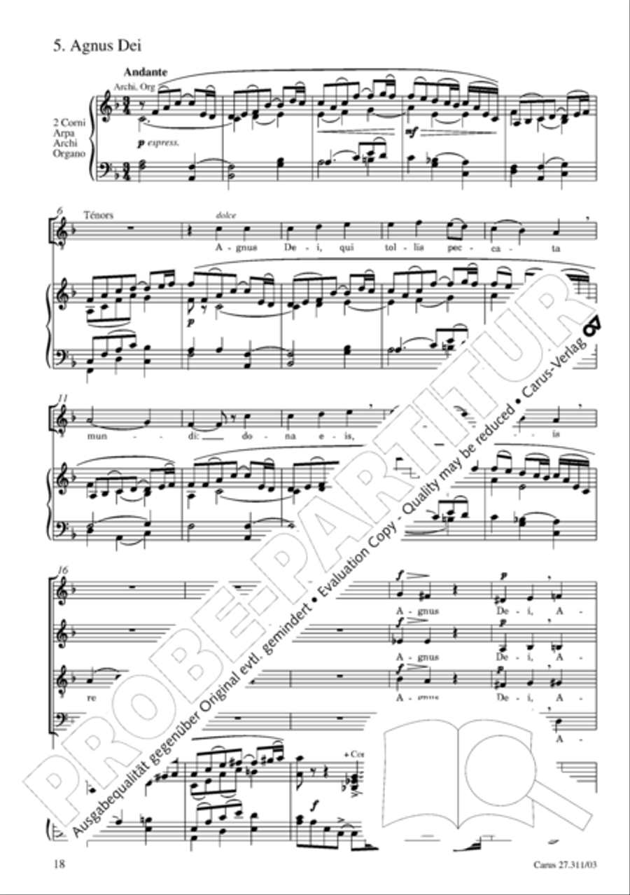 Requiem - church version (Requiem. Fassung mit kleinem Orchester) 4-Part scores gallery preview page 19