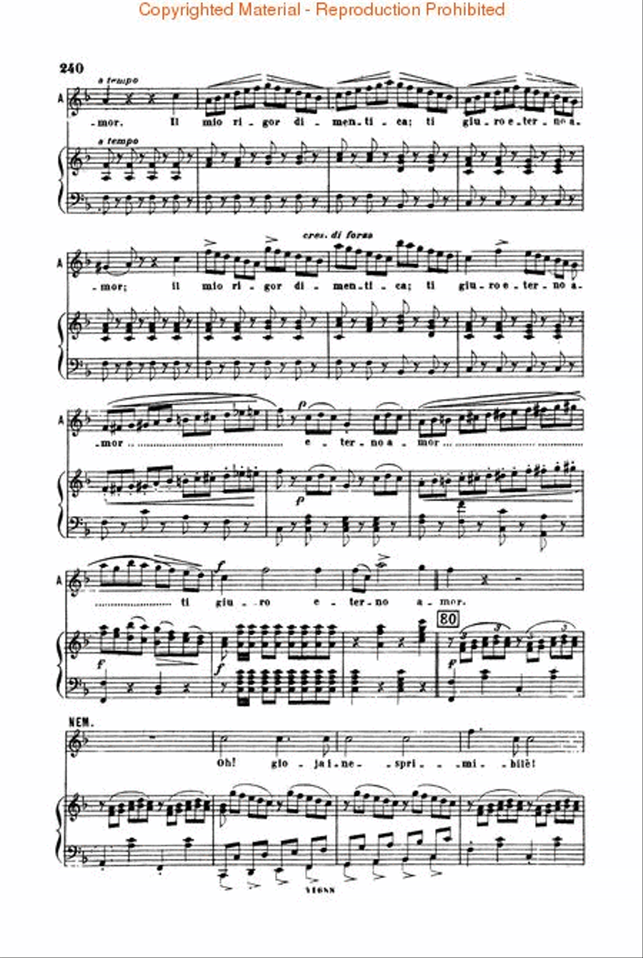 L'elisir d'amore Voice scores gallery preview page 4