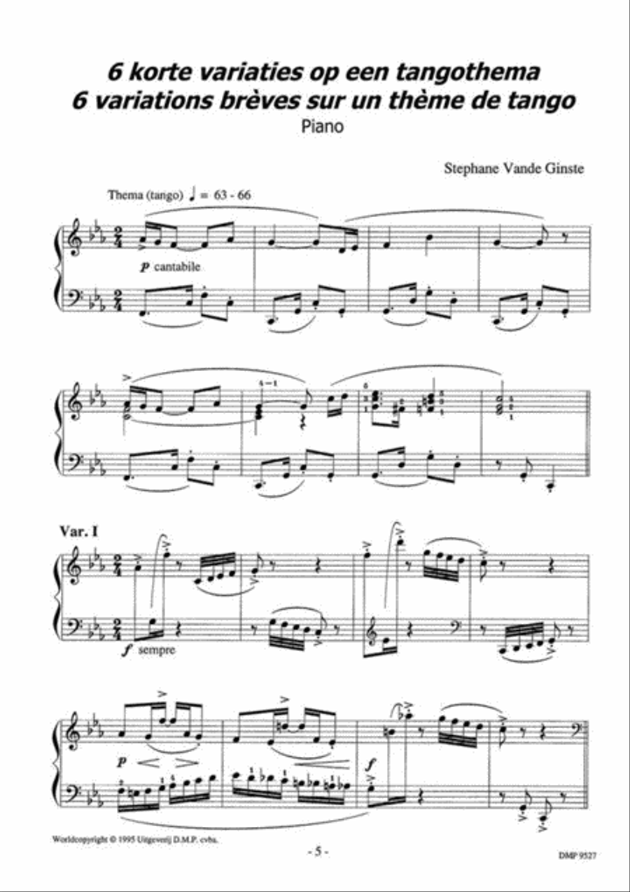 Rondino - 6 Korte Variaties Piano Solo scores gallery preview page 3