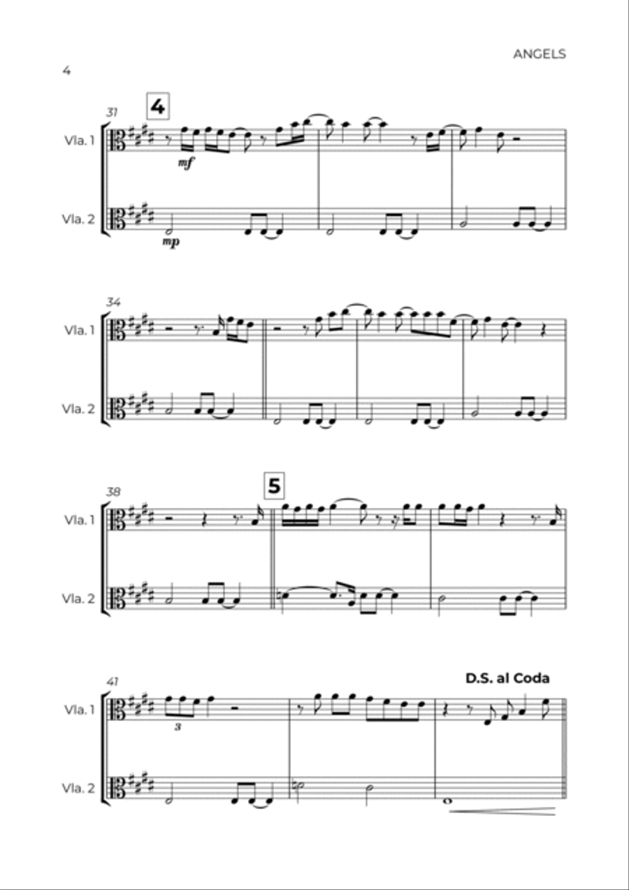 Angels String Duet scores gallery preview page 4