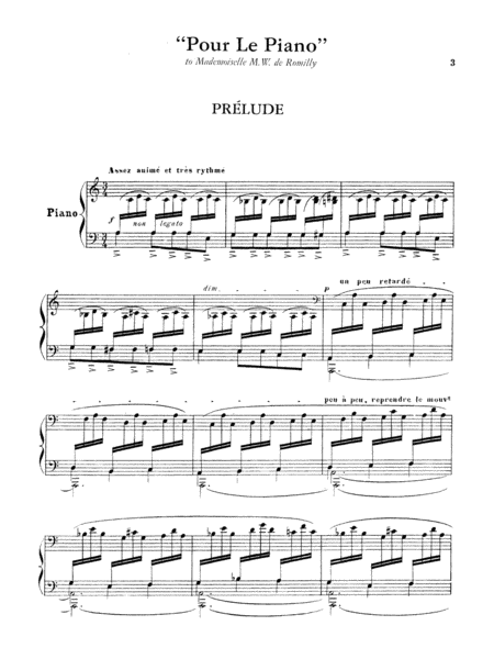 Pour le Piano (Suite)