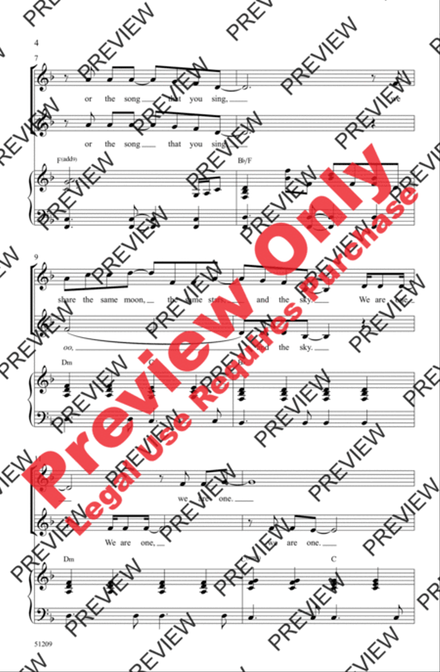 Beneath One Sun 2-Part scores gallery preview page 4