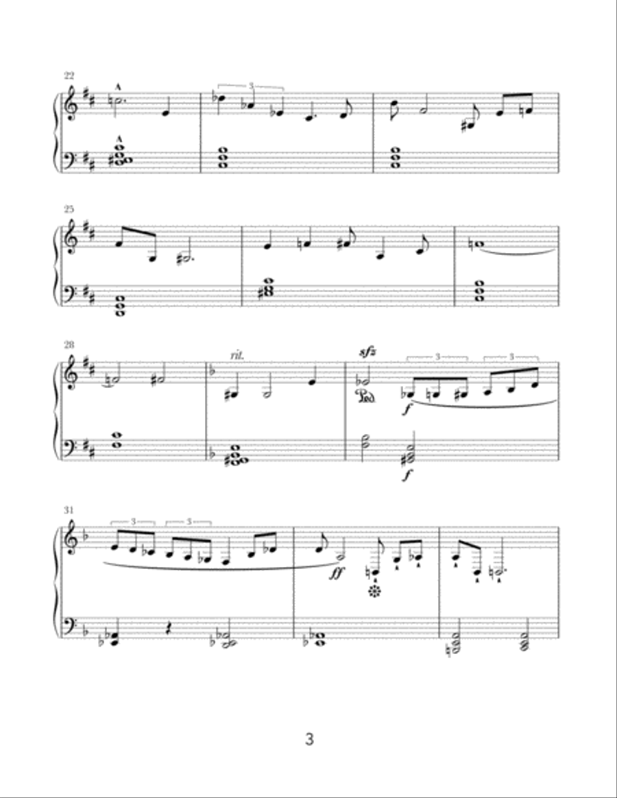 Serenade No. 1 For Piano, Op. 22 Piano Solo scores gallery preview page 3
