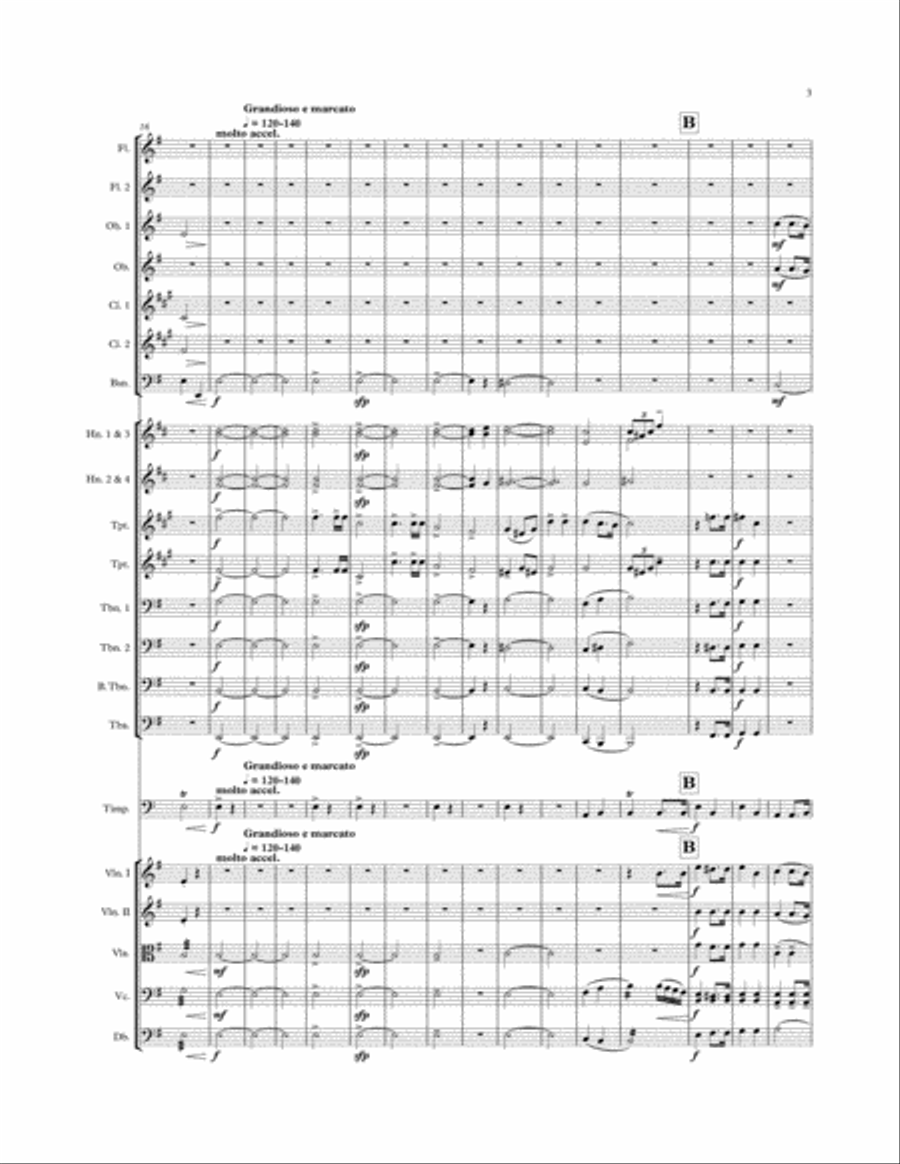 Symphony No.1, 1st movement Full Orchestra scores gallery preview page 3