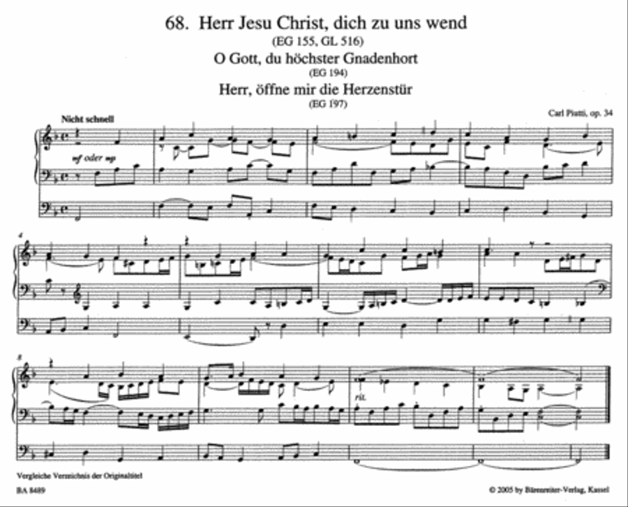 Choralvorspiele, op. 34, 68-126