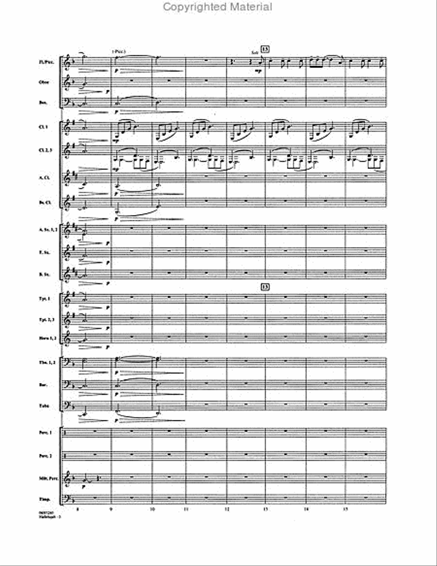 Hallelujah Concert Band scores gallery preview page 3
