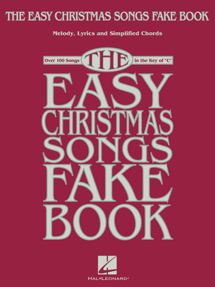 Book cover for The Easy Christmas Songs Fake Book
