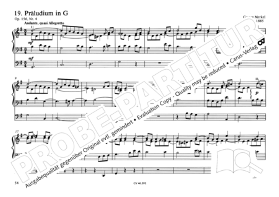 Free Organ Music from the Romantic Period, Vol. II (Freie Orgelmusik der Romantik, Band II) Organ scores gallery preview page 55