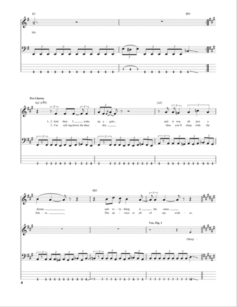 Sleepwalker Sleepwalker Guitar Tablature scores gallery preview page 4