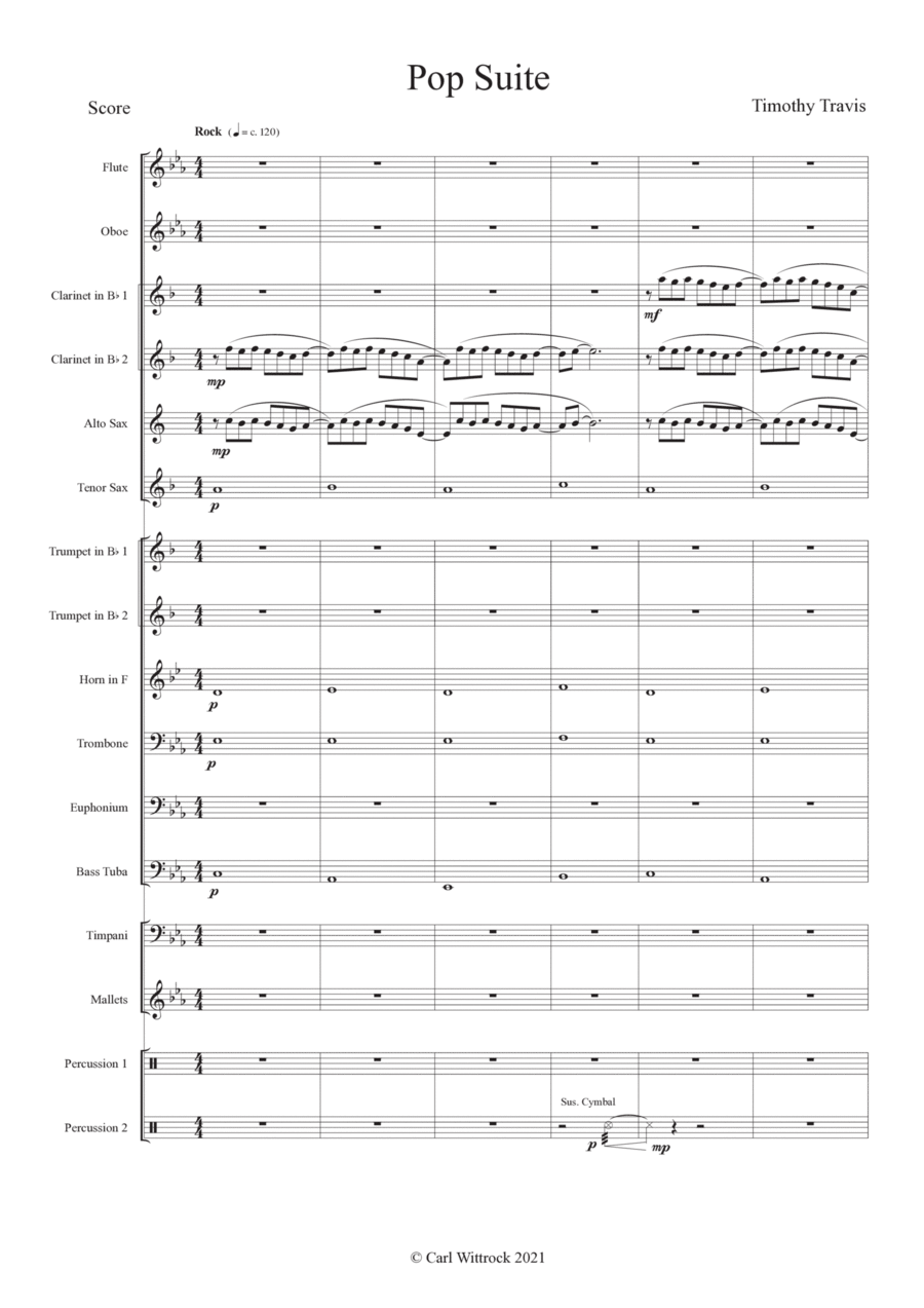 Pop Suite Pop Suite Concert Band scores gallery preview page 1