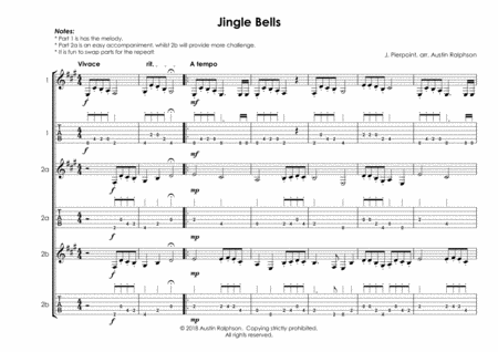 Jingle Bells - guitar duet (easy / intermediate level) image number null