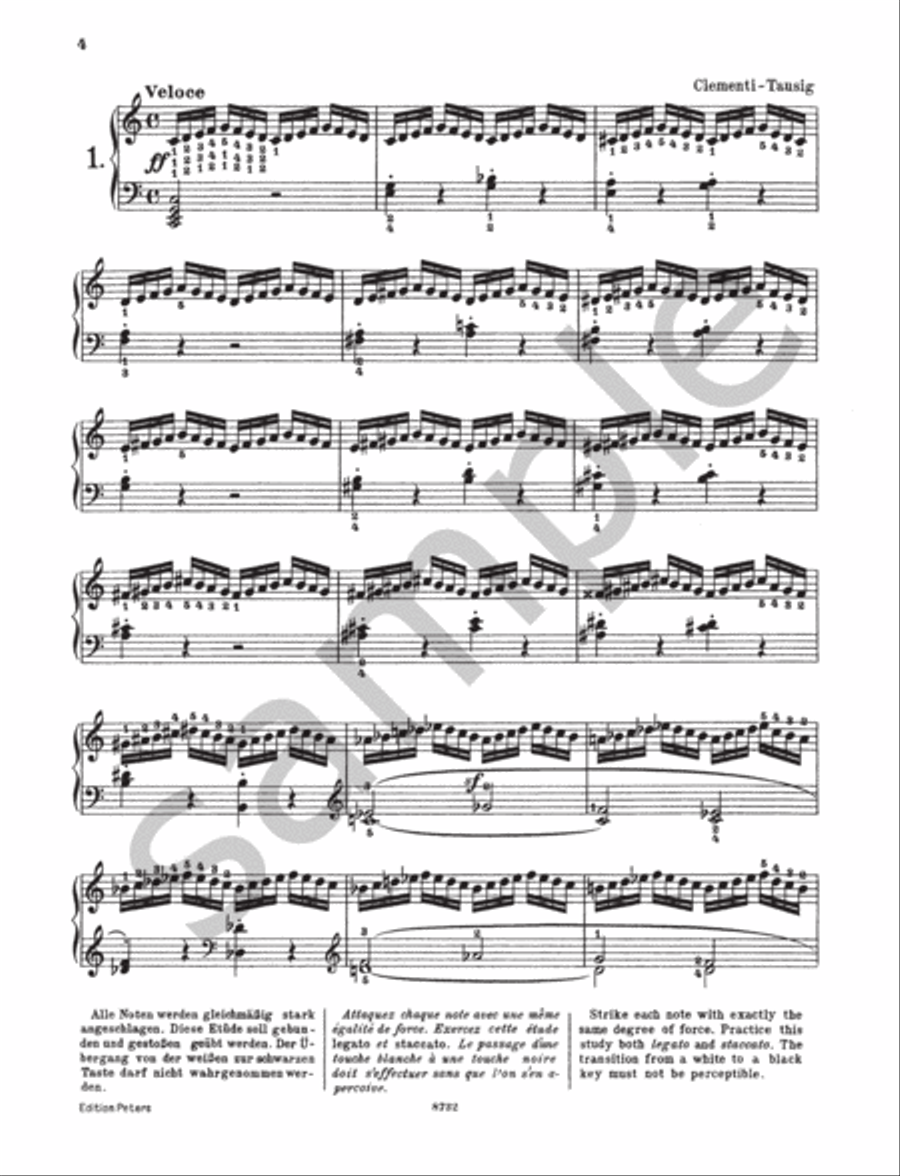 29 Studies from ''Gradus ad Parnassum'' Piano Method scores gallery preview page 4