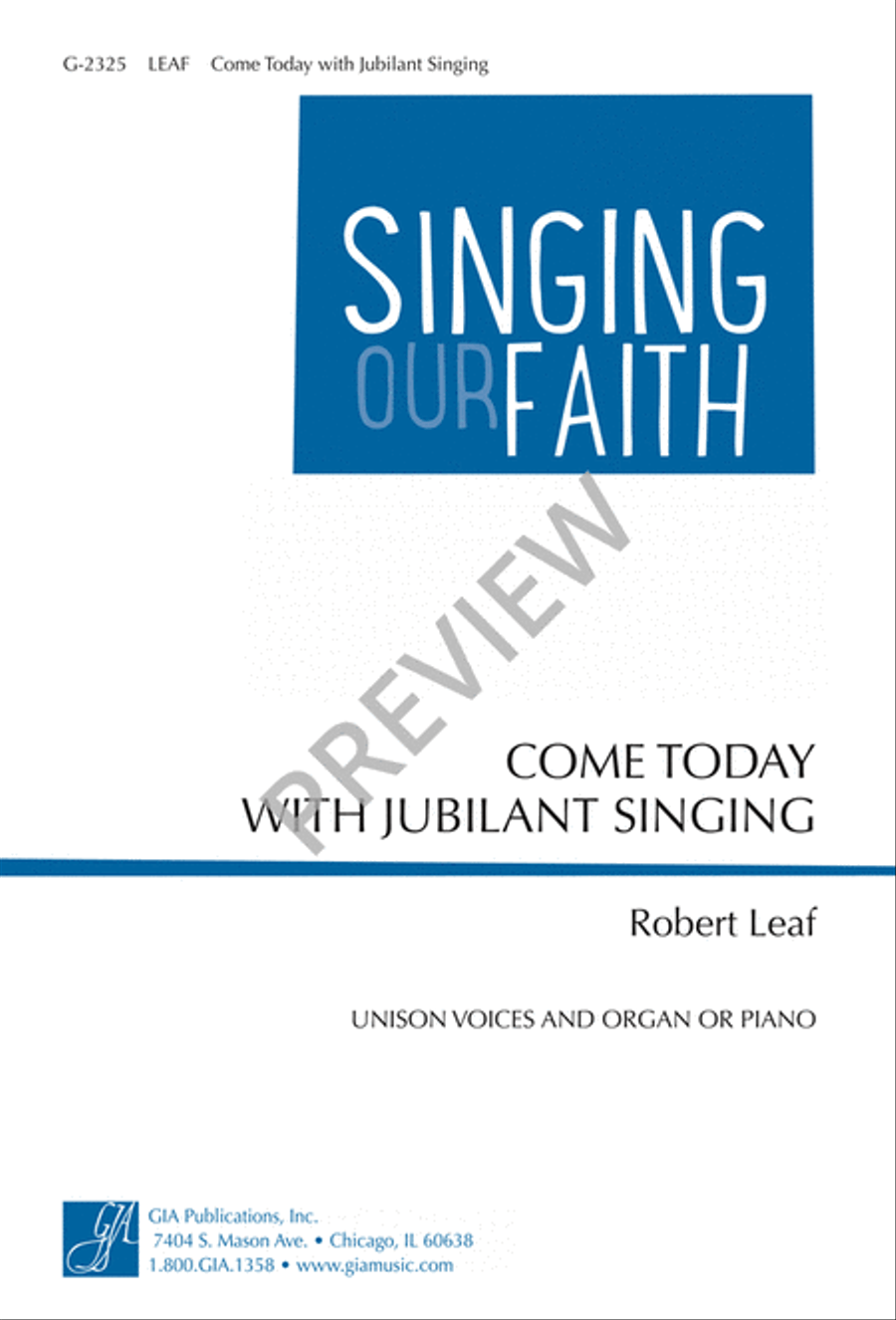 Come Today with Jubilant Singing Unison Choir scores gallery preview page 2