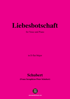 Schubert-Liebesbotschaft,in D flat Major