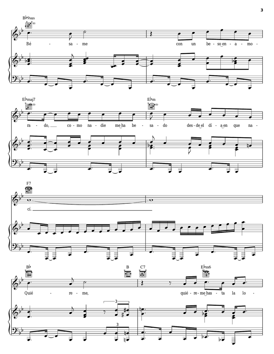 Jurame Piano, Vocal, Guitar scores gallery preview page 3