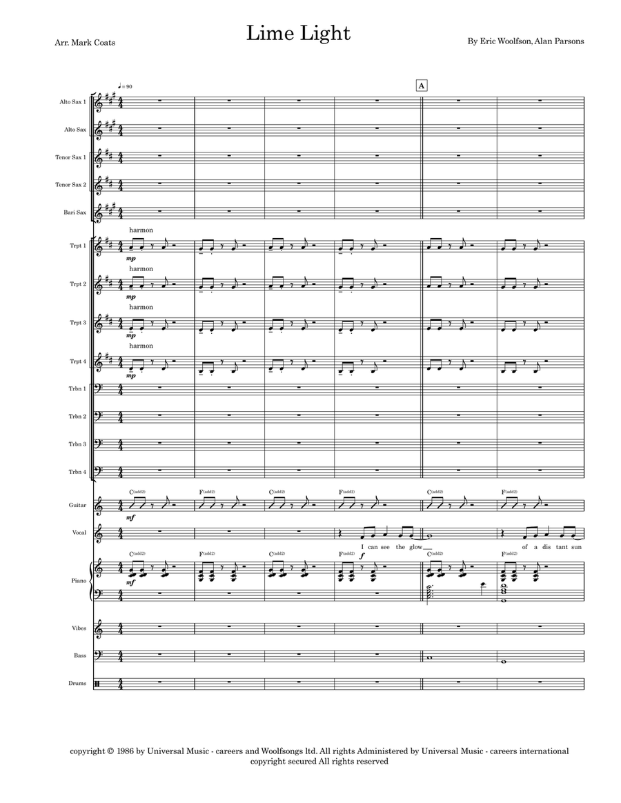 Limelight Jazz Ensemble scores gallery preview page 1