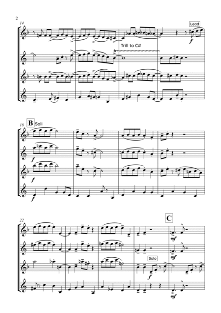 Pure Imagination Woodwind Quartet scores gallery preview page 2