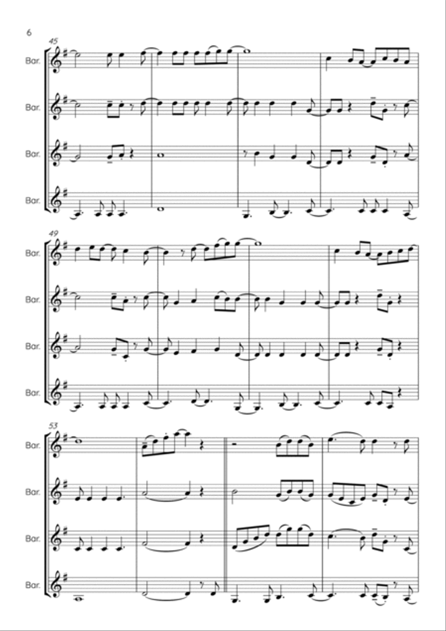 More Than Words Brass Quartet scores gallery preview page 6