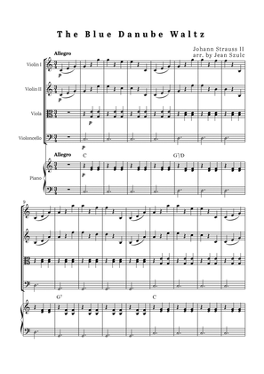 The Blue Danube Waltz - String Quartet with Piano