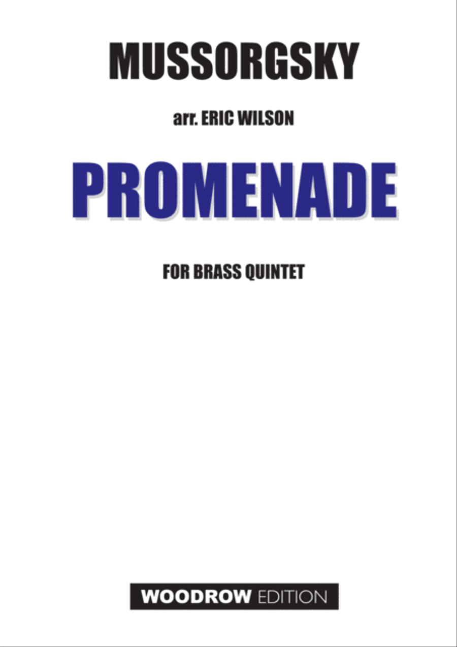 Promenade (Pictures at an Exhibition) Brass Ensemble scores gallery preview page 1