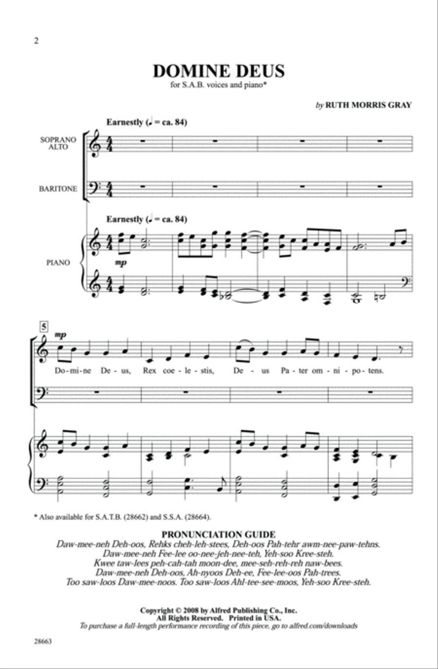 Domine Deus 3-Part scores gallery preview page 2