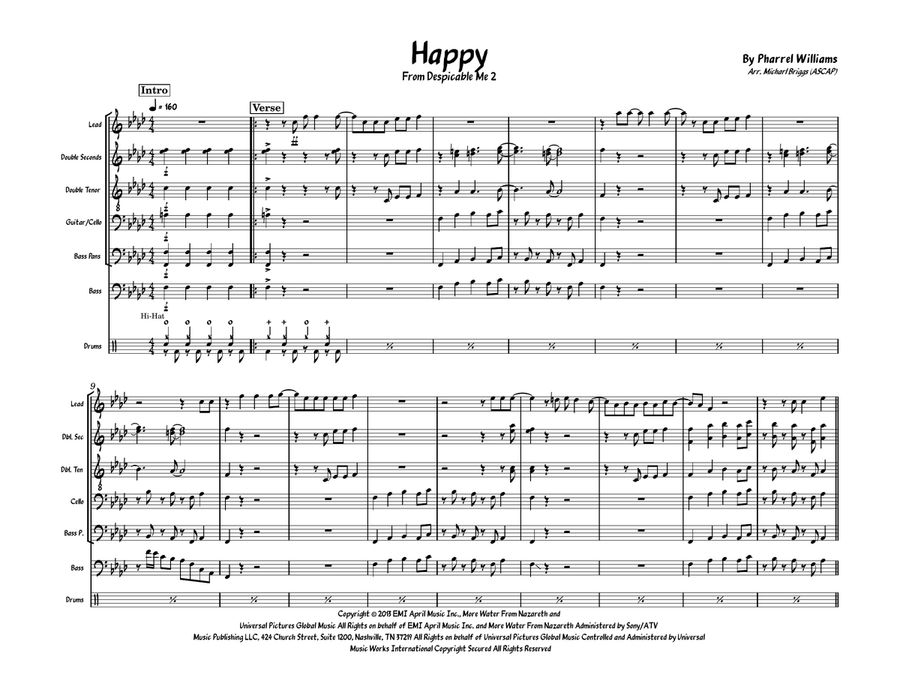 Happy Happy Steel Drum Band scores gallery preview page 1