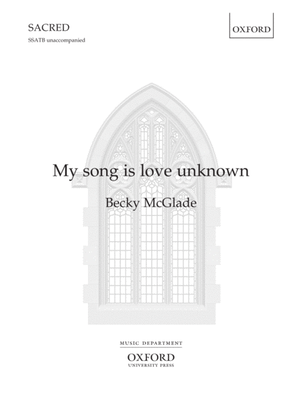 Book cover for My song is love unknown