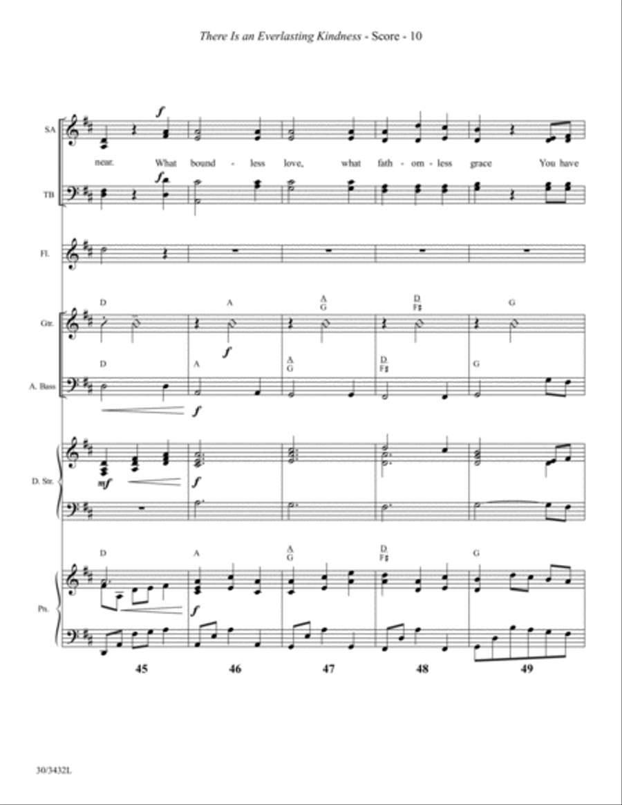 There Is an Everlasting Kindness - Instrumental Ensemble Score and Parts Choir scores gallery preview page 13