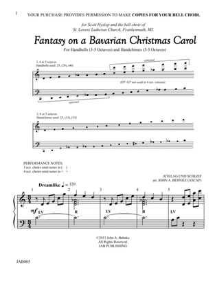 Book cover for Fantasy on a Bavarian Christmas Carol