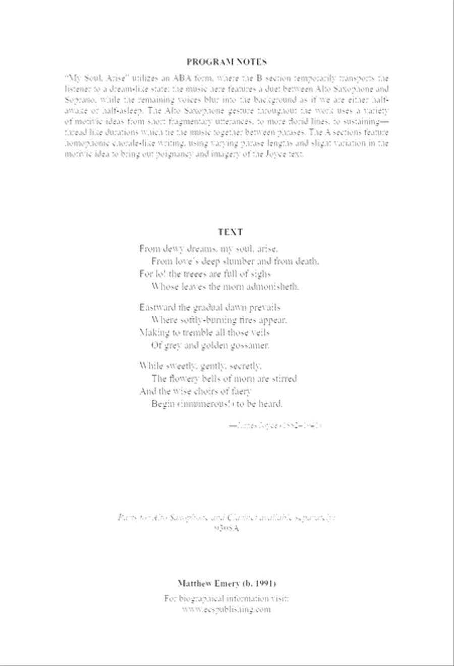 From dewy dreams, my soul arise 4-Part scores gallery preview page 2