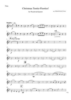 Christmas Tootie-Flooties (Woodwind Quartet) - Set of Parts [x4]