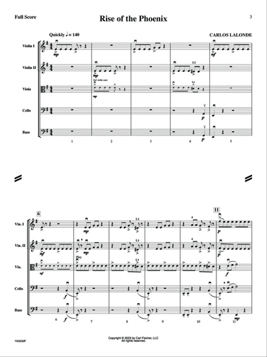 Rise of the Phoenix Orchestra scores gallery preview page 2