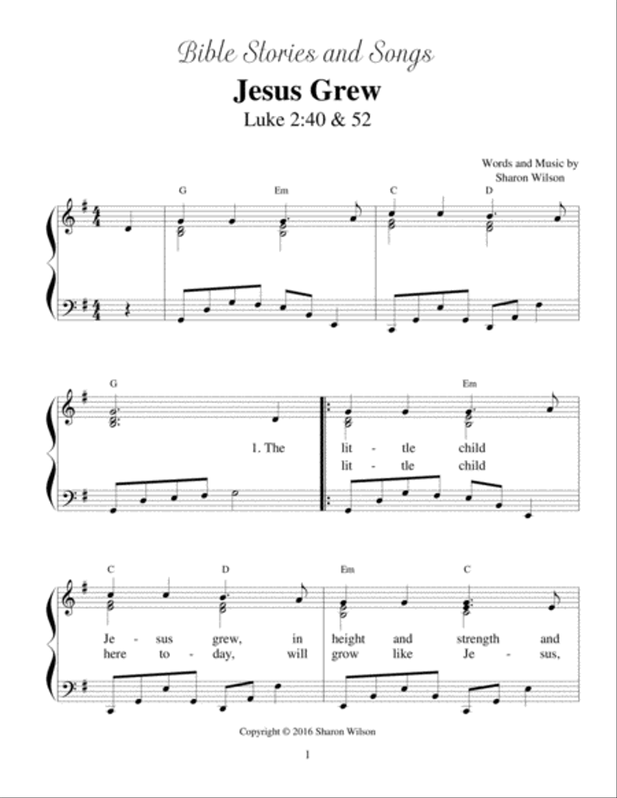 Jesus Grew (Bible Stories and Songs) image number null